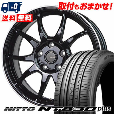 225/40R18 92Y NITTO NT830 plus G-SPEED P-06 サマータイヤホイール4本セット 【取付対象】