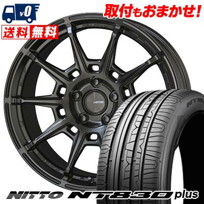 225/40R18 92Y NITTO ニットー NT830 plus GALERNA REFINO ガレルナ レフィーノ サマータイヤホイール4本セット 【取付対象】