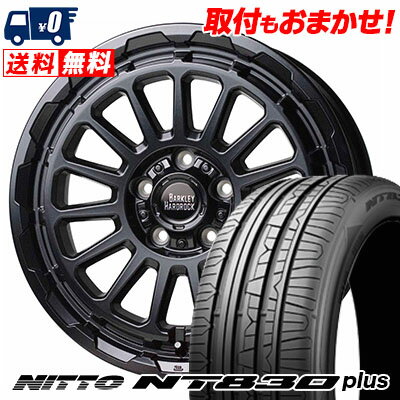 215/45R17 91W NITTO NT830 plus BARKLEY HARDROCK RIZARD サマータイヤホイール4本セット 【取付対象】