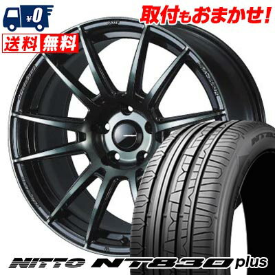 225/40R18 92Y NITTO NT830 plus WedsSport SA-62R サマータイヤホイール4本セット 【取付対象】