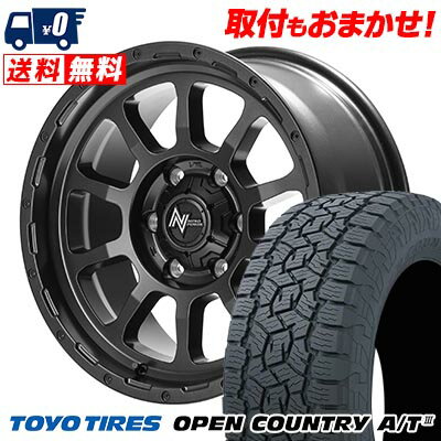 265/65R17 112H TOYO TIRES OPEN COUNTRY A/T NITRO POWER M10 PERSHING BARREL BLACK EDITION サマータイヤホイール4本セット 6Hホイール【取付対象】