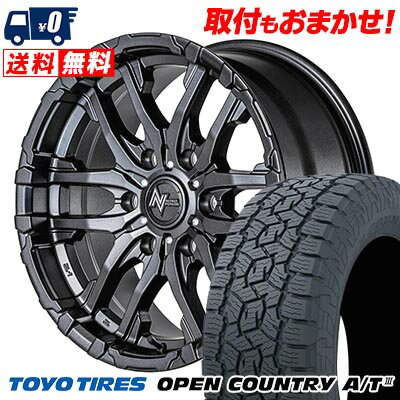 265/65R17 112H TOYO TIRES OPEN COUNTRY A/T NITRO POWER M26 CROSS FANG サマータイヤホイール4本セット 6Hホイール【取付対象】