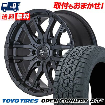 265/65R17 112H TOYO TIRES OPEN COUNTRY A/T NITRO POWER M26 CROSS FANG サマータイヤホイール4本セット 6Hホイール【取付対象】