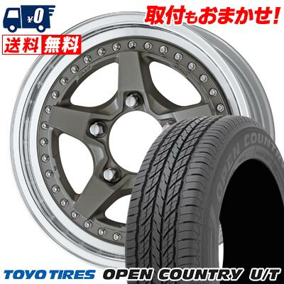 215/70R16 100H TOYO TIRES OPEN COUNTRY U/T WORK CRAG GALVATRE2 サマータイヤホイール4本セット 【取付対象】