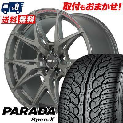 235/60R18 103V YOKOHAMA PARADA SpecX PA02 RAYS VERSUS CRAFT COLLECTION VV21S サマータイヤホイール4本セット 【取付対象】
