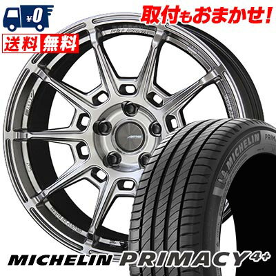 225/55R18 102V XL MICHELIN ミシュラン PRIMACY4+ GALERNA REFINO ガレルナ レフィーノ サマータイヤホイール4本セット 【取付対象】