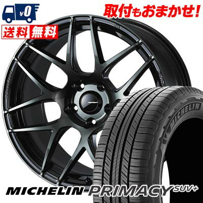 235/60R18 103V MICHELIN ミシュラン PRIMACY SUV+ WedsSport SA-27R ウェッズスポーツ SA-27R サマータイヤホイール4本セット 【取付対象】