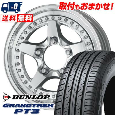 215/70R16 100H DUNLOP GRANDTREK PT3 WORK CRAG GALVATRE2 サマータイヤホイール4本セット 【取付対象】