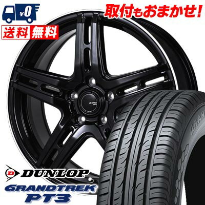 215/70R16 100H DUNLOP GRANDTREK PT3 JP STYLE R52 サマータイヤホイール4本セット 【取付対象】