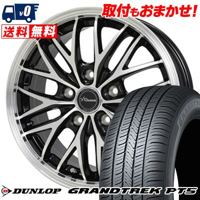 235/60R18 107V DUNLOP GRANDTREK PT5 Chronus CH-113 サマータイヤホイール4本セット 【取付対象】