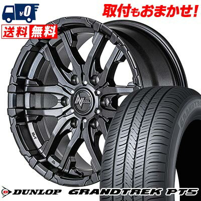 265/65R17 112H DUNLOP GRANDTREK PT5 NITRO POWER M26 CROSS FANG サマータイヤホイール4本セット 6Hホイール【取付対象】