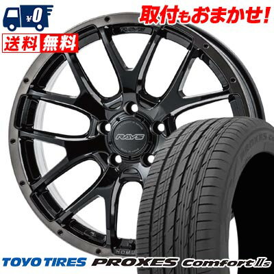 205/55R16 91V TOYO TIRES PROXES Comfort2s HOMURA 2×7FA BLACK CLEAR EDITION サマータイヤホイール4本セット 【取付対象】