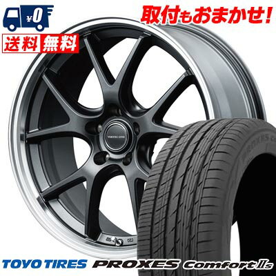 225/40R18 92W XL TOYO TIRES PROXES Comfort2s VERTEC ONE EXE5 Vselection サマータイヤホイール4本セット 【取付対象】