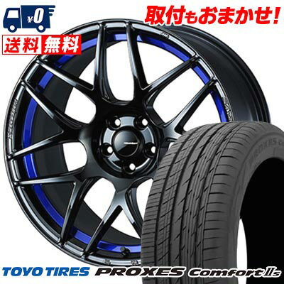 225/40R18 92W XL TOYO TIRES トーヨー タイヤ PROXES Comforts WedsSport SA-27R ウェッズスポーツ SA-27R サマータイヤホイール4本セット 【取付対象】