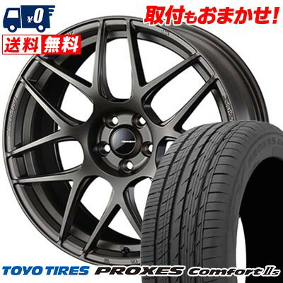 235/60R18 103V TOYO TIRES トーヨー タイヤ PROXES Comforts WedsSport SA-27R ウェッズスポーツ SA-27R サマータイヤホイール4本セット 【取付対象】