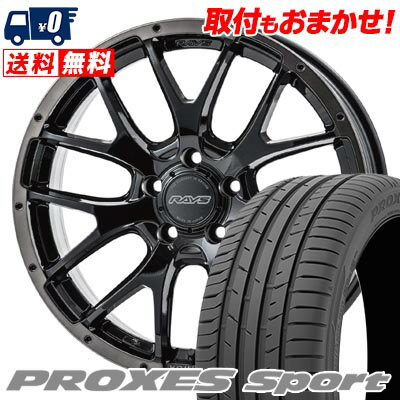 225/40R18 92Y XL TOYO TIRES PROXES sport HOMURA 2×7FA BLACK CLEAR EDITION サマータイヤホイール4本セット 【取付対象】