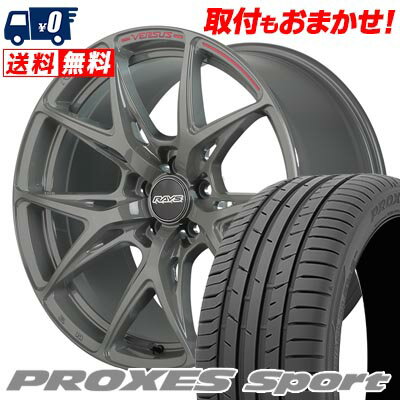 225/40R18 92Y XL TOYO TIRES PROXES sport RAYS VERSUS CRAFT COLLECTION VV21S サマータイヤホイール4本セット 【取付対象】