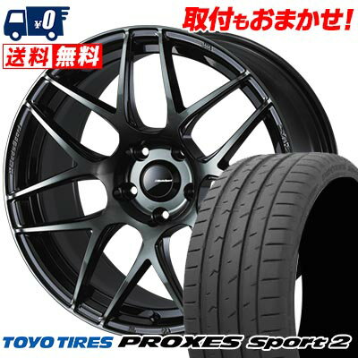225/40R18 92Y XL TOYO TIRES トーヨー タイヤ PROXES Sport2 WedsSport SA-27R ウェッズスポーツ SA-27R サマータイヤホイール4本セット 【取付対象】