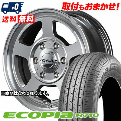 145/80R12 86/84N BRIDGESTONE ECOPIA R710 Garcia Chicago5 サマータイヤホイール4本セット 【取付対象】