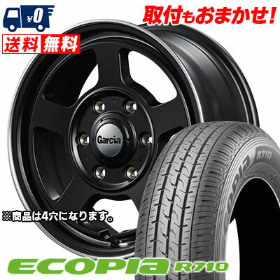 145/80R12 86/84N BRIDGESTONE ECOPIA R710 Garcia Chicago5 サマータイヤホイール4本セット 【取付対象】