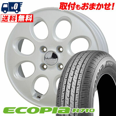 145/80R12 80/78N BRIDGESTONE ECOPIA R710 LaLaPalm Oval サマータイヤホイール4本セット 【取付対象】