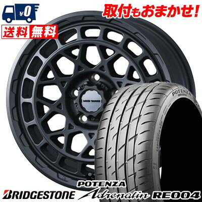 225/55R16 95W BRIDGESTONE POTENZA Adrenalin RE004 MUDVANCE X Type M サマータイヤホイール4本セット 【取付対象】