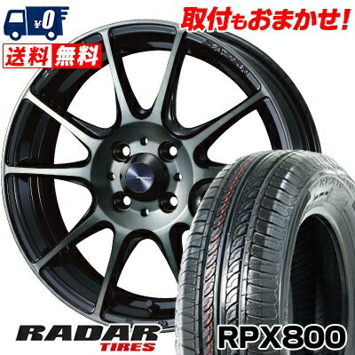 195/40R17 81W XL RADAR RPX800 WedsSport SA-25R サマータイヤホイール4本セット 【取付対象】