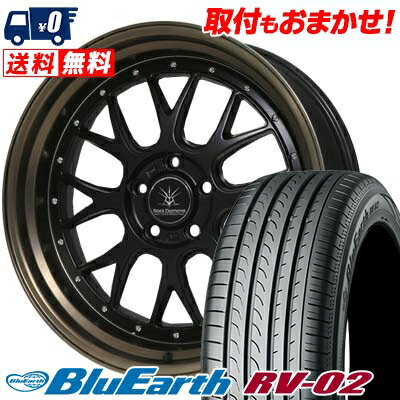 245/45R19 98W YOKOHAMA ヨコハマ BLUE EARTH RV02 ブルーアース RV02 Black Diamondo BD00 ブラックダイヤモンド BD00 サマータイヤホイール4本セット