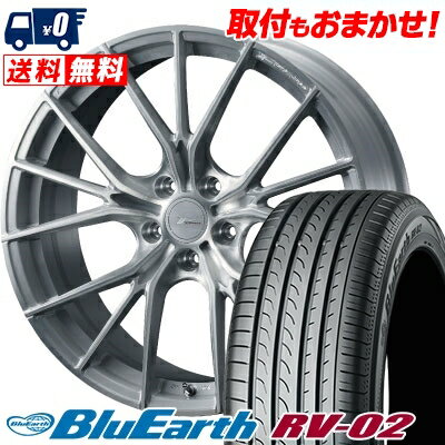 225/60R18 100V YOKOHAMA ヨコハマ BLUE EARTH RV02 ブルーアース RV-02 WEDS F ZERO FZ-1 ウェッズ エフゼロ FZ-1 サマータイヤホイール4本セット【取付対象】