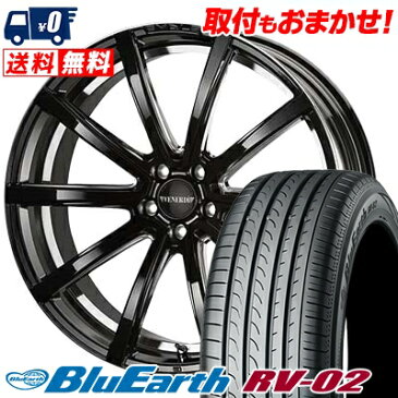 235/55R18 100V YOKOHAMA ヨコハマ BLUE EARTH RV02 ブルーアース RV-02 VENERDi MADELENA LATINA ヴェネルディ マデリーナ ラティーナ サマータイヤホイール4本セット【取付対象】