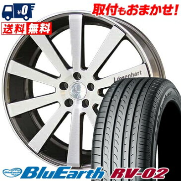 245/40R20 99W XL YOKOHAMA ヨコハマ BLUE EARTH RV02 ブルーアース RV-02 Lowenhart LW10 レーベンハート LW10 サマータイヤホイール4本セット