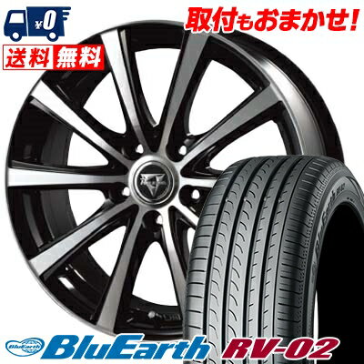 215/45R17 91W XL YOKOHAMA ヨコハマ BLUE EARTH RV02 ブルーアース RV-02 Razee XV レイジー XV サマータイヤホイール4本セット【取付対象】