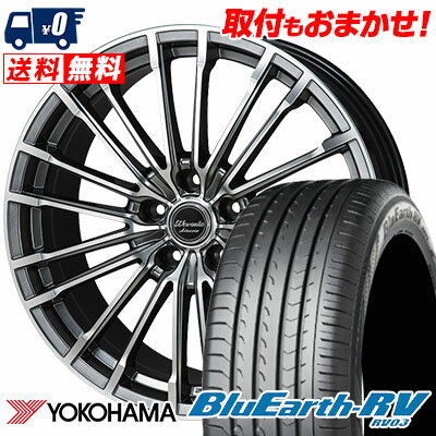 215/45R17 91W YOKOHAMA BLUE EARTH RV03 Warwic Adesser サマータイヤホイール4本セット 【取付対象】