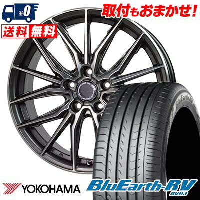 205/55R16 91W YOKOHAMA BLUE EARTH RV03 Precious AST M4 サマータイヤホイール4本セット 【取付対象】