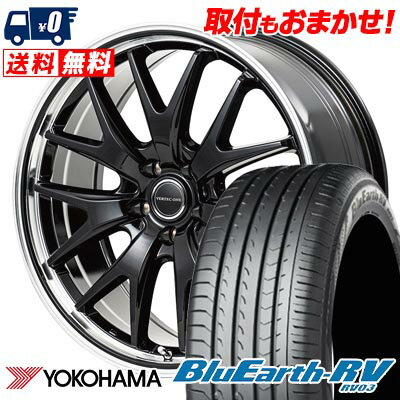225/40R19 93W YOKOHAMA BLUE EARTH RV03 VERTEC ONE EXE7 サマータイヤホイール4本セット 【取付対象】