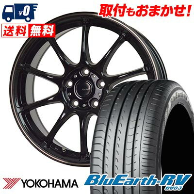 215/65R15 96H YOKOHAMA BLUE EARTH RV03 G-SPEED P-07 サマータイヤホイール4本セット 【取付対象】