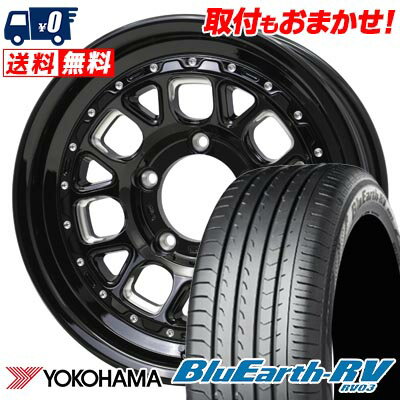 205/55R16 91W YOKOHAMA BLUE EARTH RV03 BARKLEY HARDROCK HURON サマータイヤホイール4本セット 【取付対象】