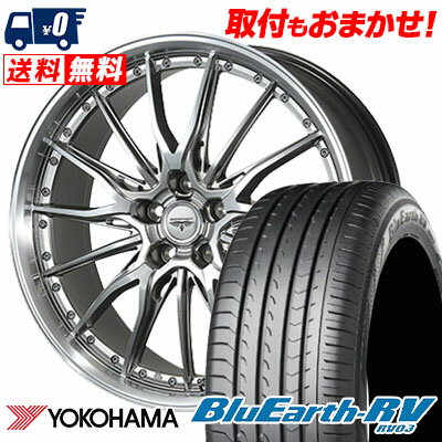 215/45R17 91W YOKOHAMA BLUE EARTH RV03 DORFREN HYVAA サマータイヤホイール4本セット 【取付対象】