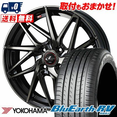 185/60R15 84H YOKOHAMA BLUE EARTH RV03 LEONIS IT サマータイヤホイール4本セット 【取付対象】