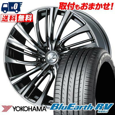 225/45R19 96W YOKOHAMA BLUE EARTH RV03 LEONIS FR サマータイヤホイール4本セット 【取付対象】
