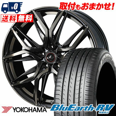 225/50R18 95V YOKOHAMA ヨコハマ BLUE EARTH RV03 ブルーアース RV03 LEONIS LM レオニス LM サマータイヤホイール4本セット【取付対象】