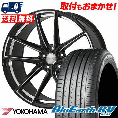 225/40R19 93W YOKOHAMA ヨコハマ BLUE EARTH RV03 ブルーアース RV03 Lxryhanes PLATINUM SERIES LU-221 ラグジーヘインズ プラチナシリーズ LU-221 サマータイヤホイール4本セット
