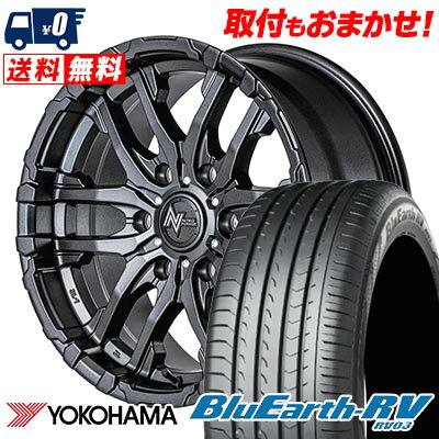 215/65R15 96H YOKOHAMA BLUE EARTH RV03 NITRO POWER M26 CROSS FANG サマータイヤホイール4本セット 【取付対象】