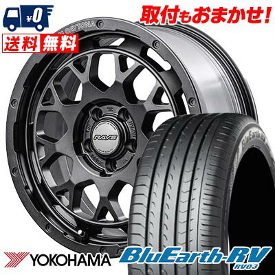 215/65R16 98H YOKOHAMA BLUE EARTH RV03 TEAM DAYTONA M9+ SPEC M サマータイヤホイール4本セット 【取付対象】