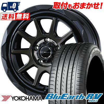 215/65R16 98H YOKOHAMA BLUE EARTH RV03 WEDS MUD VANCE06 サマータイヤホイール4本セット 【取付対象】