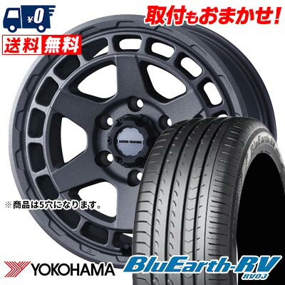 195/60R16 89V YOKOHAMA BLUE EARTH RV03 MUDVANCE X Type S サマータイヤホイール4本セット 【取付対象】