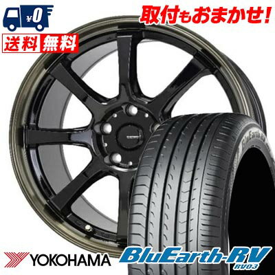 215/50R17 95V YOKOHAMA BLUE EARTH RV03 G・SPEED P-08 サマータイヤホイール4本セット 【取付対象】