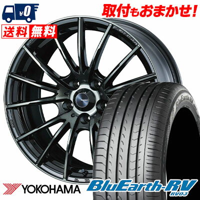 215/50R17 95V YOKOHAMA ヨコハマ BLUE EARTH RV03 ブルーアース RV03 WedsSport SA-35R ウェッズスポーツ SA-35R サマータイヤホイール4本セット