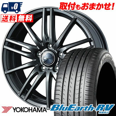 205/55R16 91W YOKOHAMA BLUE EARTH RV03 Zamik Tito サマータイヤホイール4本セット 【取付対象】