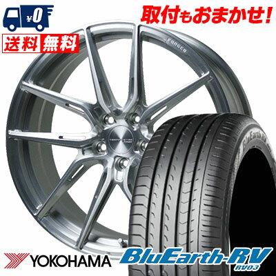 225/40R19 93W YOKOHAMA ヨコハマ BLUE EARTH RV03 ブルーアース RV03 TRAFFICSTAR FORGED TSF-02 トラフィックスター フォージド TSF-02 サマータイヤホイール4本セット